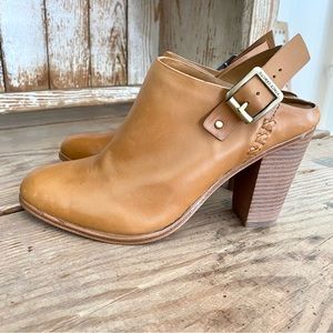 Vince Camuto Tan Leather Boots / Mules NWOT